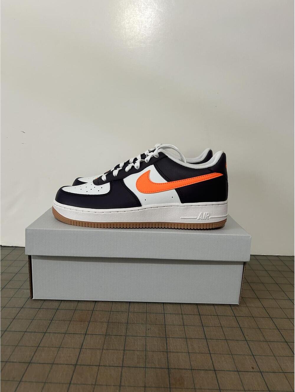 Nike Air Force 1 '07 'Safety Orange Baroque Brown' GS